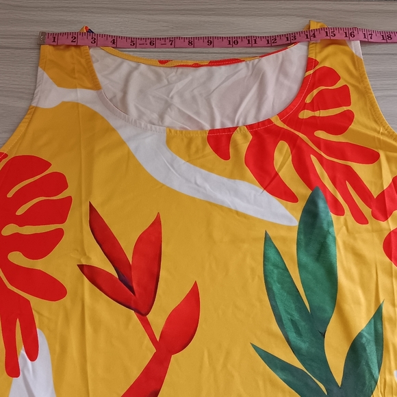 Women Fashion Graphic Printed Plus Size Ruffled Dress - Picture 7 of 12